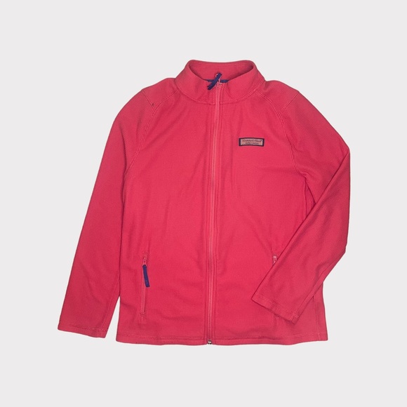 Vineyard Vines Other - Vineyard Vines Pink Full Zip Textured Light Jacket